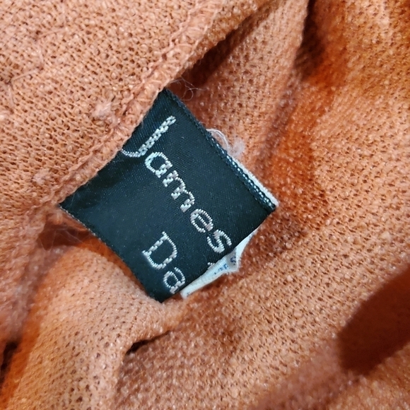 Vintage 70s Dalton Orange A-Line Belted Midi Modest Skirt Size 12 - Picture 7 of 8